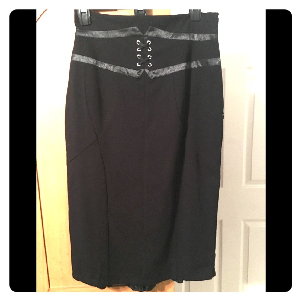 Black corset skirt